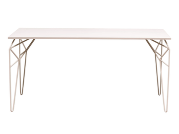 MITJORN - Rectangular steel garden table by ISIMAR
