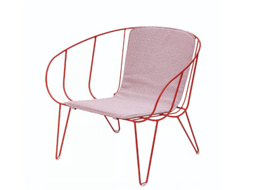 OLIVO - Powder coated steel garden armchair with armrests by ISIMAR