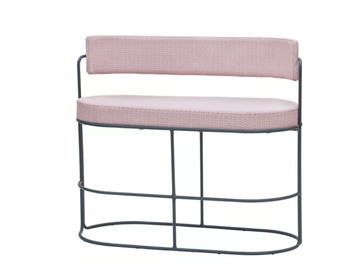 PARADISO - Fabric garden bench with back by ISIMAR