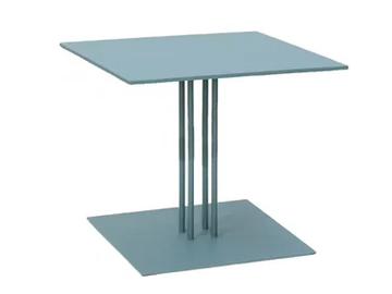 PARADISO - Square steel garden side table by ISIMAR
