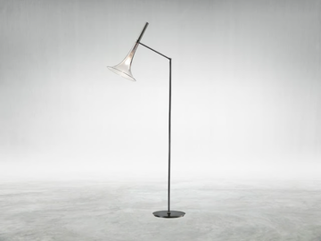 BAFFO 7026/P - LED adjustable blown glass floor lamp by Italamp