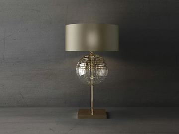 BRIGITTA - Indirect light crystal and metal table lamp by Italamp