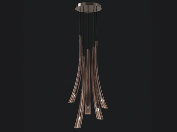 PULSA 439 - Blown glass pendant lamp by Italamp