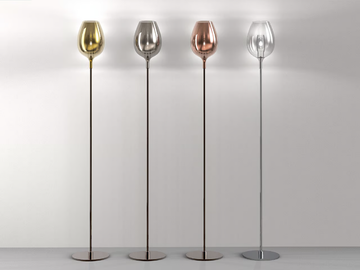 ROSÈ 3050/P1 - LED blown glass floor lamp by Italamp