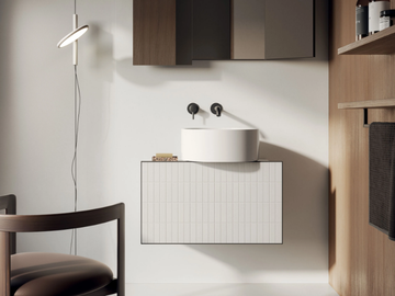 PIANO.70 - Wall-mounted vanity unit by Italgraniti