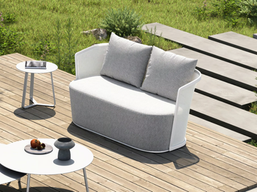 BOLERO 91229L - 2 seater fabric garden sofa by IVINI