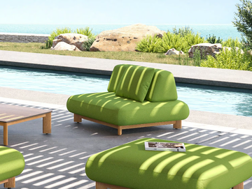 CALA 91333/91333S - Sunbrella® fabric garden armchair by IVINI