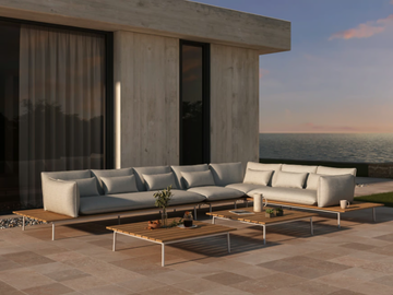 VAIL - Modular Sunbrella® fabric garden sofa by IVINI