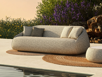 VIGO 91326E - 3 seater Sunbrella® fabric garden sofa by IVINI