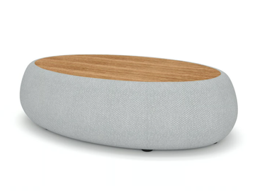 VIGO 93327 - Oval HPL and Sunbrella® fabric low garden side table by IVINI