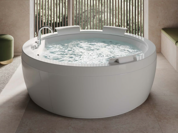NOVA - Hydromassage freestanding round bathtub by Jacuzzi®