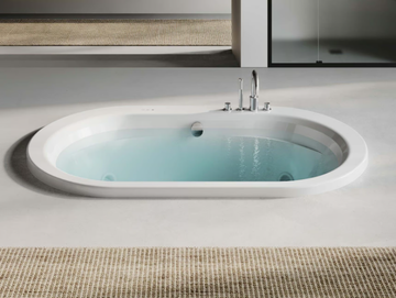 OPALIA - Built-in hydromassage oval bathtub by Jacuzzi®