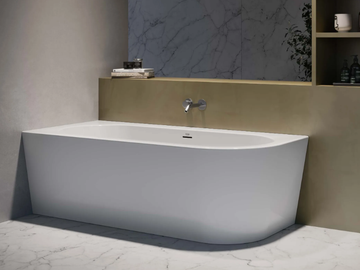 SILBA - Corner oval acrylic bathtub by Jacuzzi®