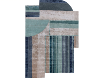 BESPOKE SILE TRA-3214 - Handmade fabric rug by Jaipur Rugs