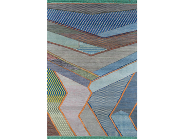 RAASTA LES-1034 Antique White/CocoaBrown - Rectangular handmade wool rug by Jaipur Rugs