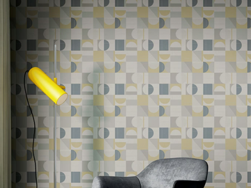 COMPOSIZIONE NIKKO - Geometric nonwoven wallpaper by Jannelli&Volpi