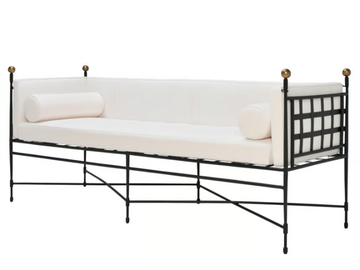 AMALFI DEEP TUXEDO - 3 seater stainless steel garden sofa by JANUS et Cie