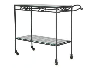 AMALFI - Glass and Stainless Steel garden trolley by JANUS et Cie