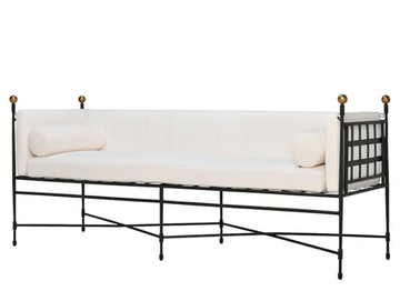 AMALFI TUXEDO - 3 seater stainless steel garden sofa by JANUS et Cie