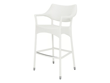 AMARI - JanusFiber® stool with armrests by JANUS et Cie