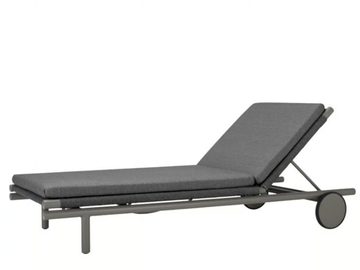 ANATRA - Aluminium and olefin rope sun lounger by JANUS et Cie