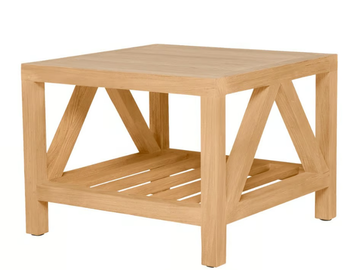 ARBOR - Square teak side table by JANUS et Cie