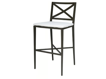 AZIMUTH CROSS - High powder coated aluminium barstool by JANUS et Cie