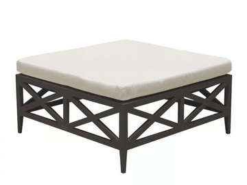 AZIMUTH CROSS - Powder coated aluminium footstool by JANUS et Cie
