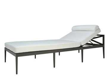AZIMUTH CROSS - Powder coated aluminium sun lounger by JANUS et Cie