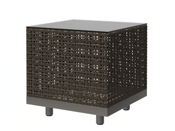 BOXWOOD - Square JanusFiber® garden side table by JANUS et Cie