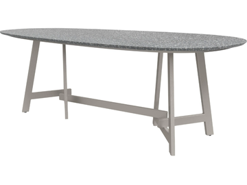 CHOPSTIX 221 - Oval stone table by JANUS et Cie