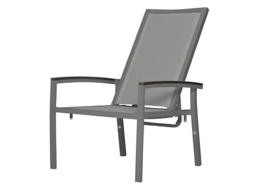 DUO - Recliner deck chair with armrests by JANUS et Cie