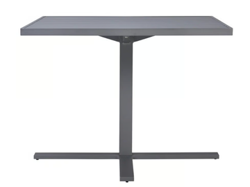 DUO - Square garden table with 4-star base by JANUS et Cie