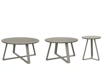 ECHO - Aluminium coffee table by JANUS et Cie
