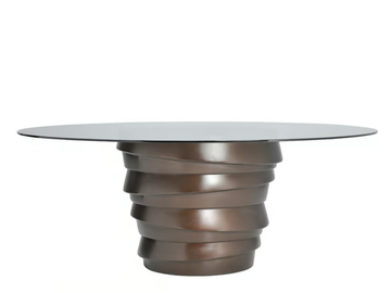 FIBONACCI FONDO - Round dining table by JANUS et Cie