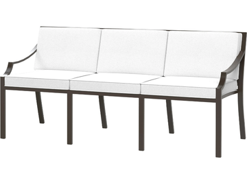 FIORE - 3 seater aluminium garden sofa by JANUS et Cie