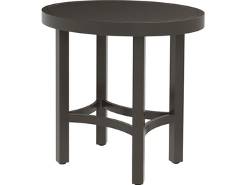 FIORE - Oval aluminium garden side table by JANUS et Cie