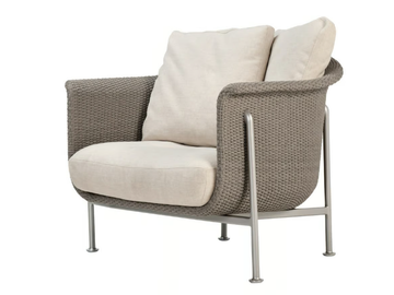 GINA GRANDE - Polyolefin yarn ropes lounge armchair by JANUS et Cie