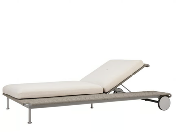 GINA - Recliner polyolefin yarn rope sun lounger by JANUS et Cie