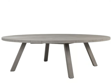 GINA - Round teak dining table by JANUS et Cie