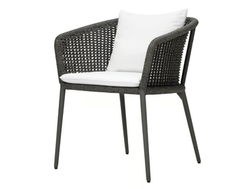 KNOT - Olefin rope chair with armrests by JANUS et Cie