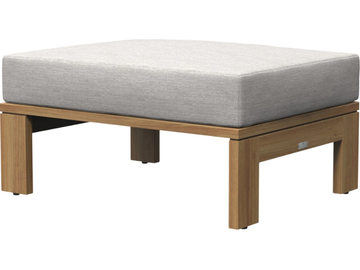 MATISSE TEAK - Rectangular teak garden footstool by JANUS et Cie