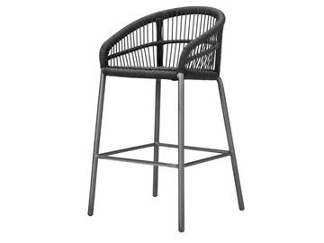 NEXUS - Polypropylene stool with back by JANUS et Cie
