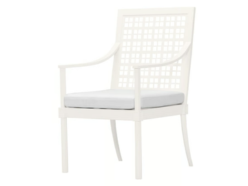 QUADRATL - Aluminium chair with armrests by JANUS et Cie