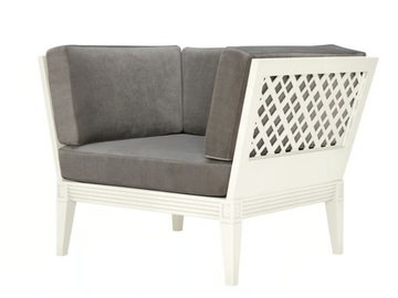 QUADRATL - Club aluminium armchair with armrests by JANUS et Cie