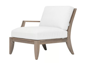 RELAIS MODULE LEFT / RIGHT - Teak left / right module for sofa by JANUS et Cie