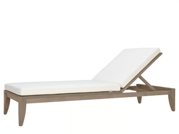 RELAIS - Teak sun lounger by JANUS et Cie