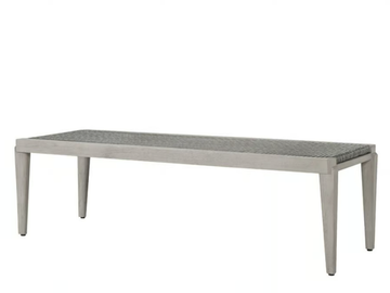 ROCK GARDEN - Teak and JanusFiber® garden bench by JANUS et Cie