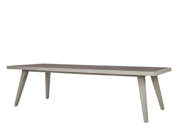 ROCK GARDEN - Teak rectangular garden table with ceramic insert by JANUS et Cie