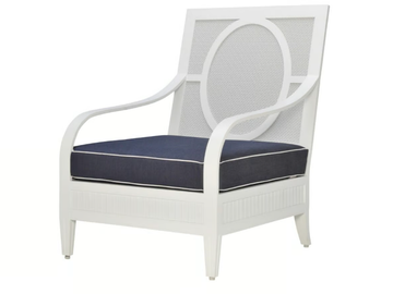 SAVANNAH - Powder coated aluminium armchair with armrests by JANUS et Cie